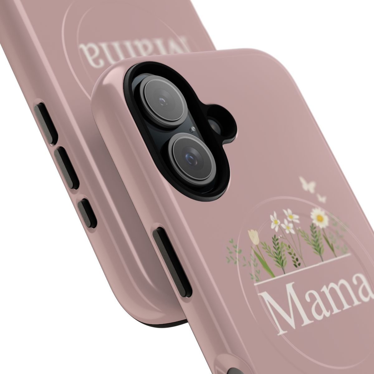 An image of a white flowers phone case with a nature-inspired design. - Detail