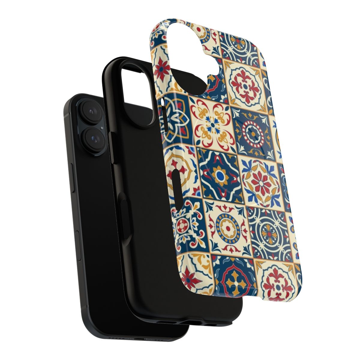 Colorful Moroccan tiles pattern phone case - Layers