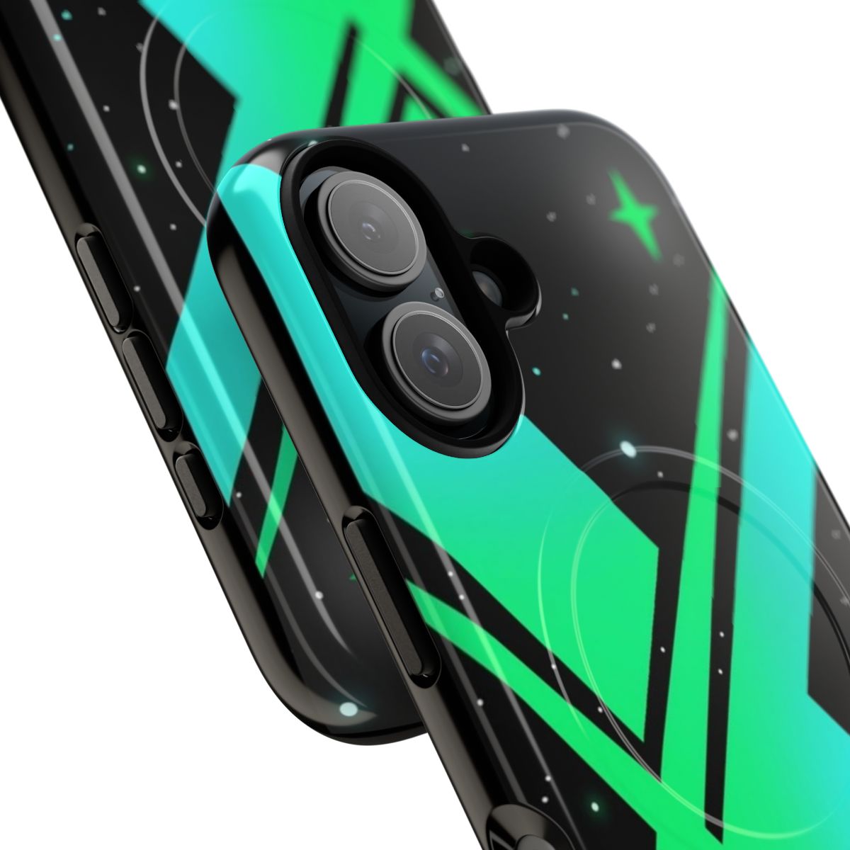 Xenoblade-inspired abstract pattern magnetic tough phone case - Detail