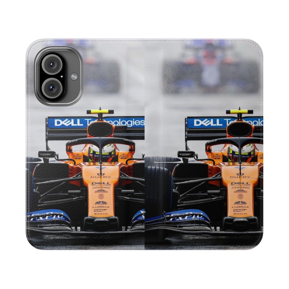 Lando Norris Inspired Rainy Day Flip Cover Phone Case