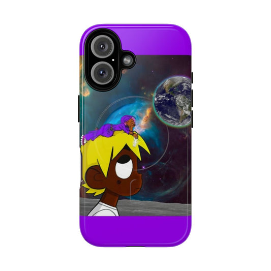 Space-themed magnetic protective phone case with views of the galaxy and universe