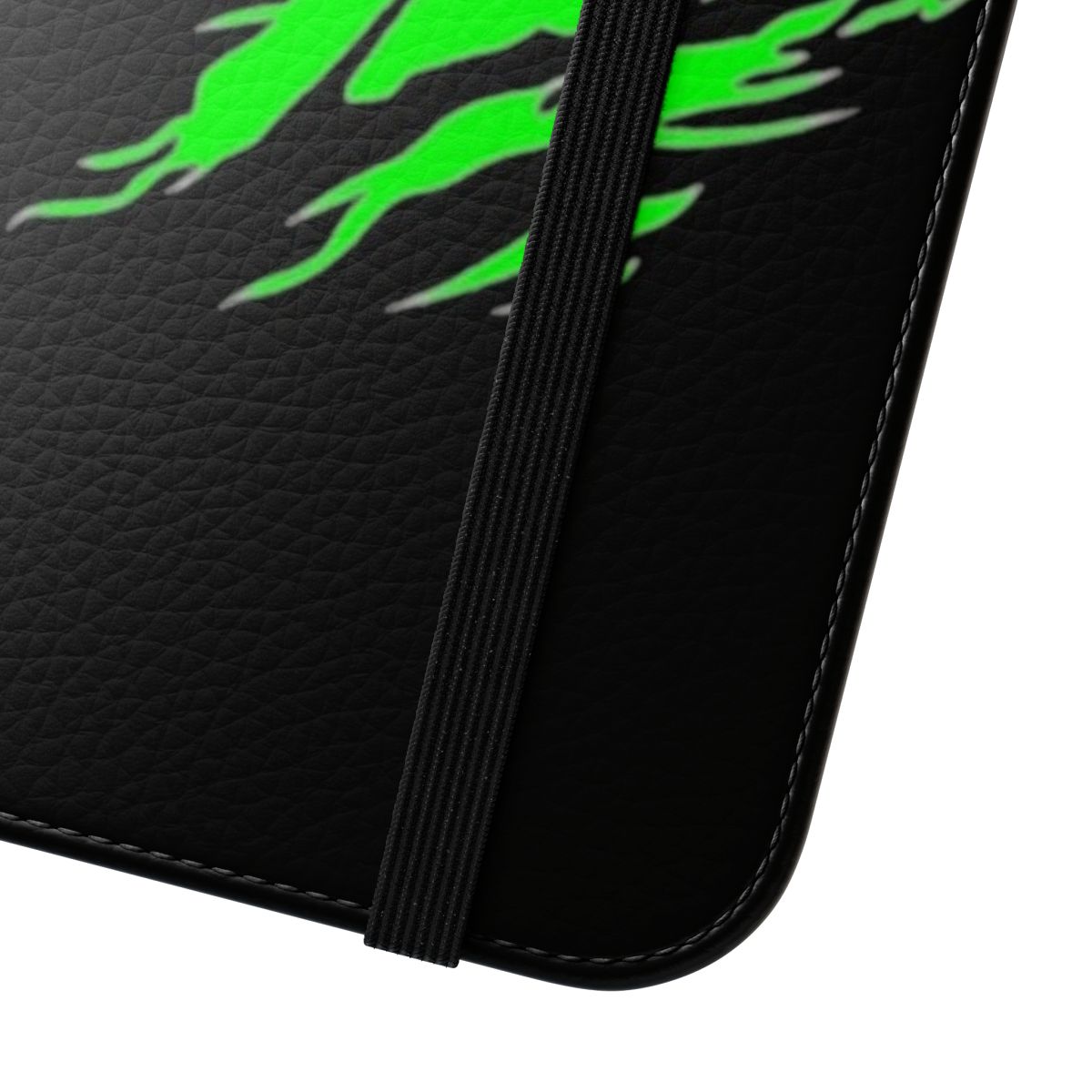 Moto motocross inspired flip phone case with protective design - Close Up