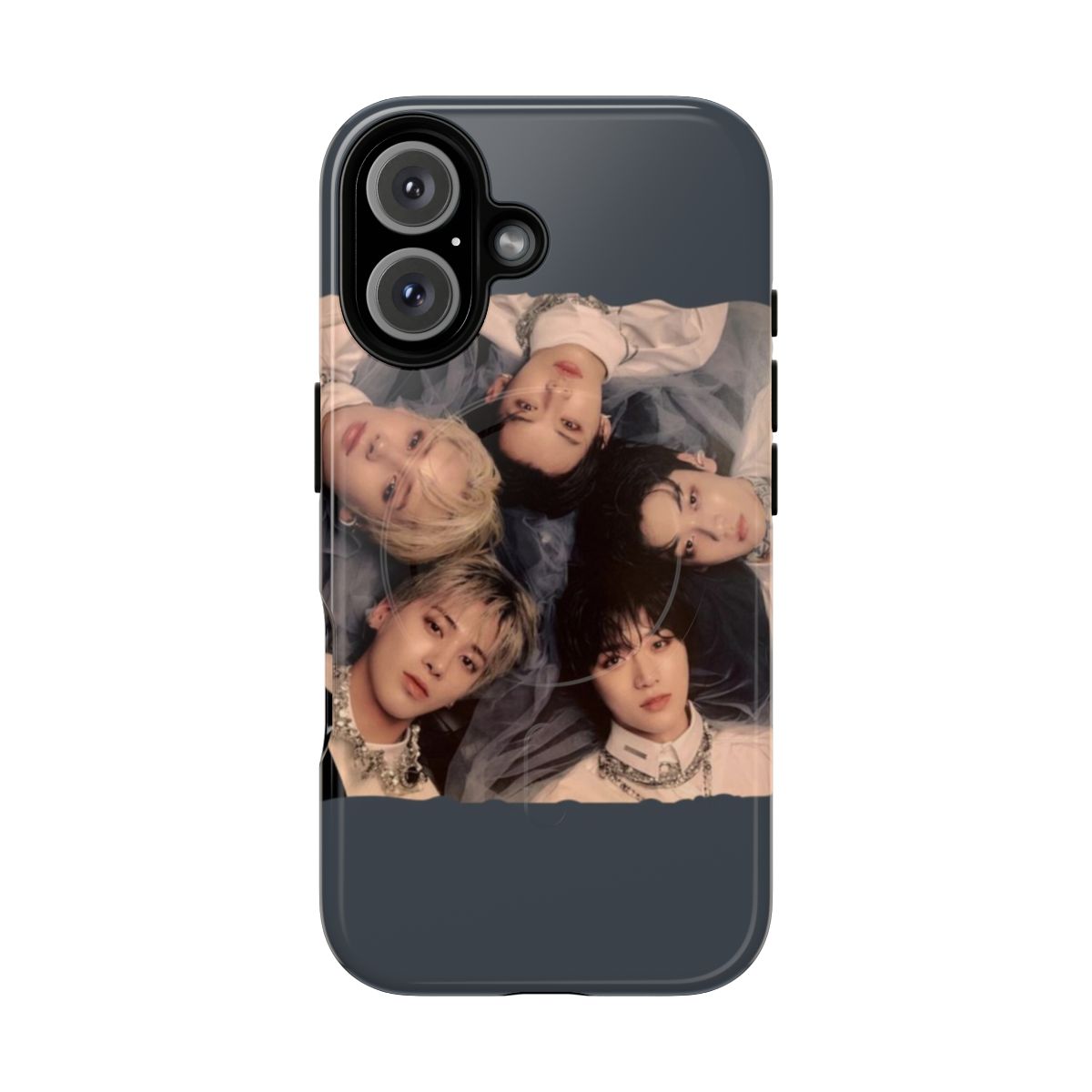 Stylish magnetic phone case featuring the TXT members