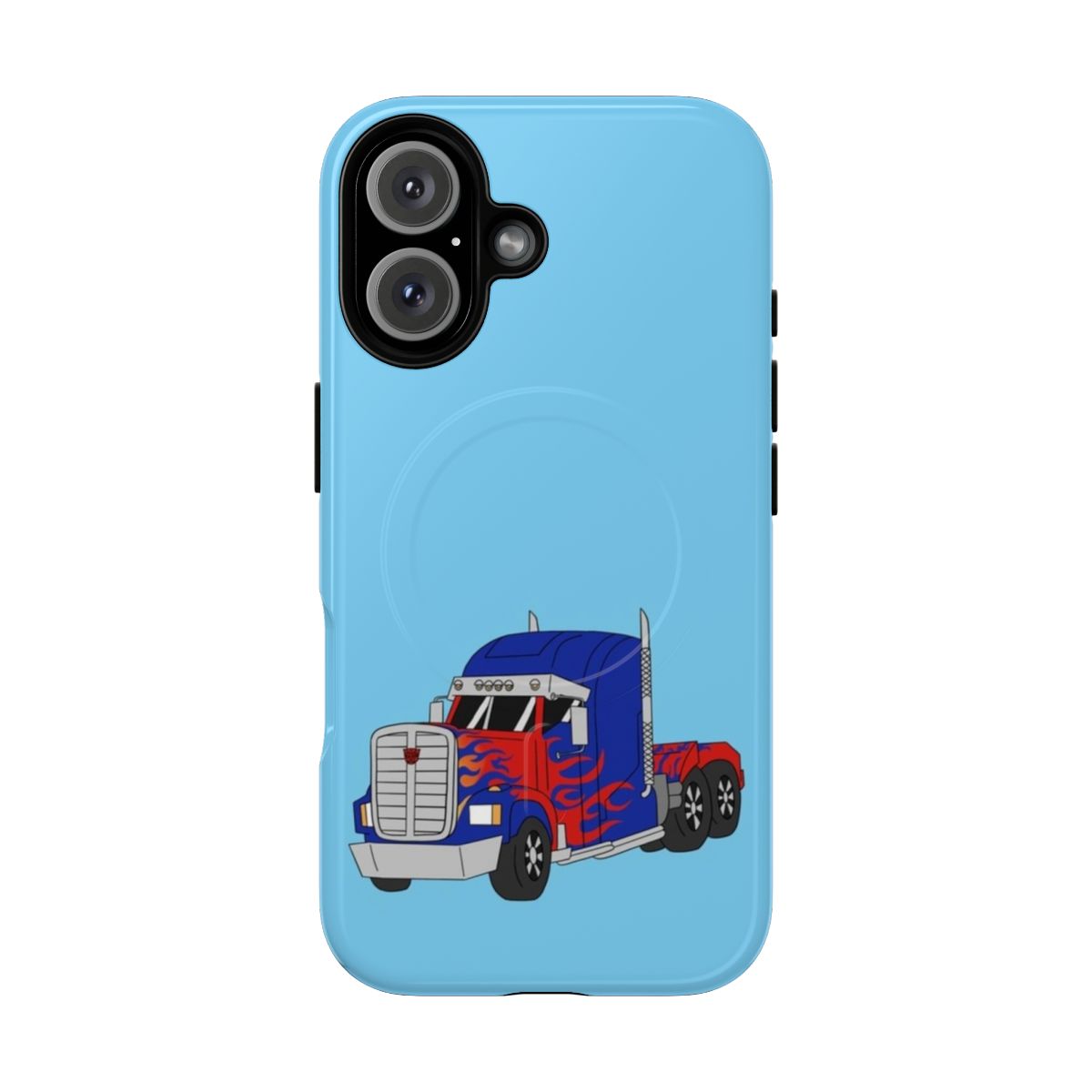 Tough phone case with Optimus Prime design from the Transformers Bayverse