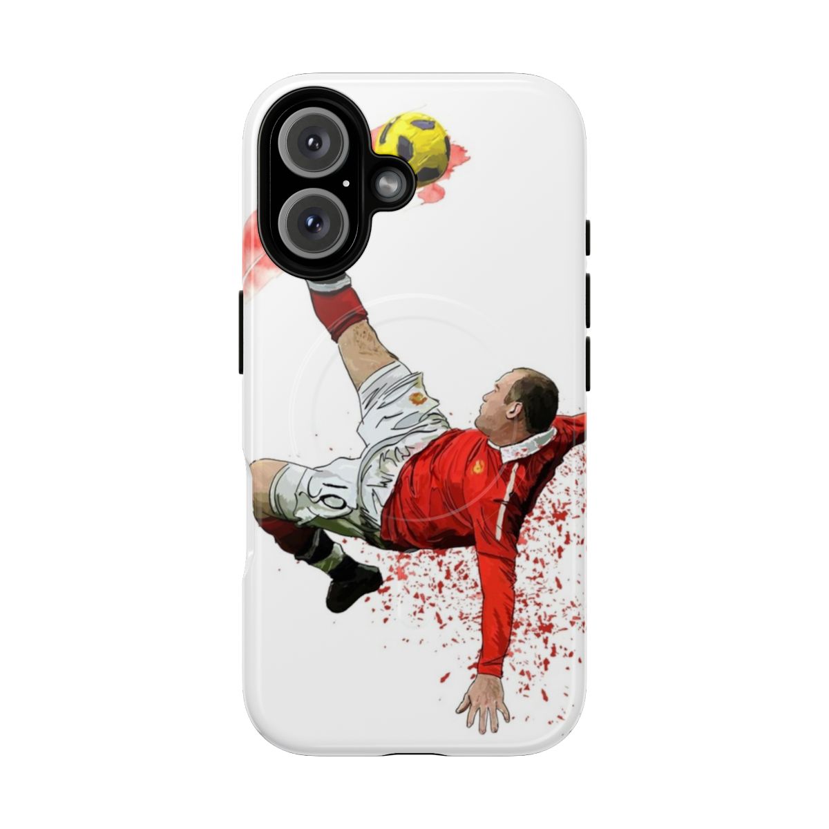 Magnetic tough phone case featuring Wayne Rooney, the legendary soccer player.