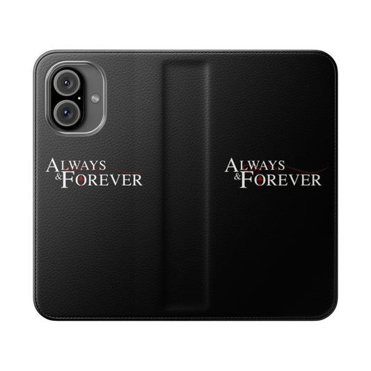 Flip cover phone case featuring characters from the popular TV series, The Originals