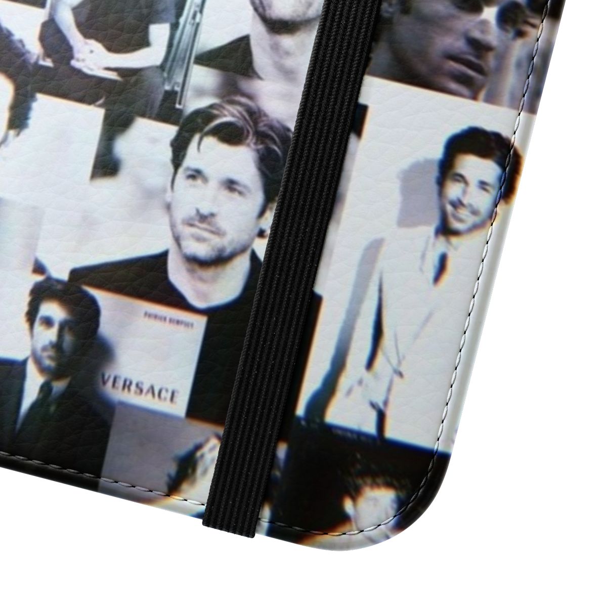 Stylish and customizable phone case featuring a collage of Patrick Dempsey as "McDreamy" from the hit TV show Grey's Anatomy. - Close Up