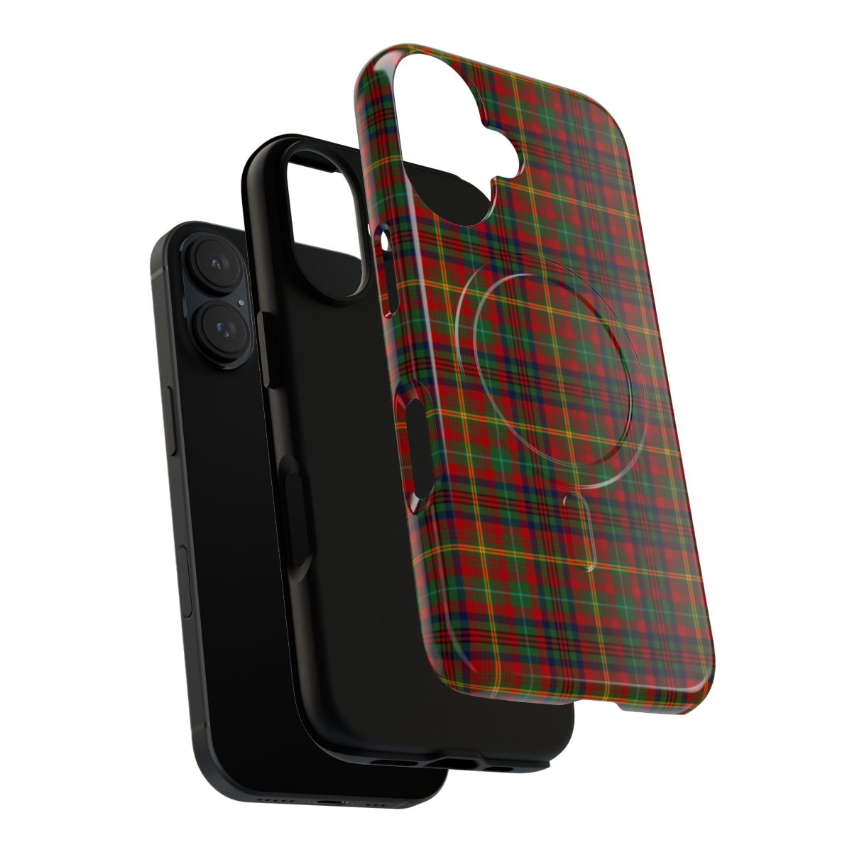 McMaster clan tartan phone case featuring a traditional Scottish-Canadian heraldic design - Layers