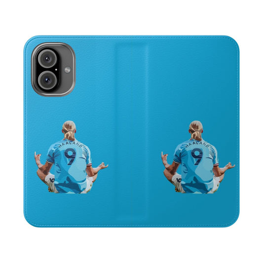 Erling Haaland Inspired Flip Cover Phone Case