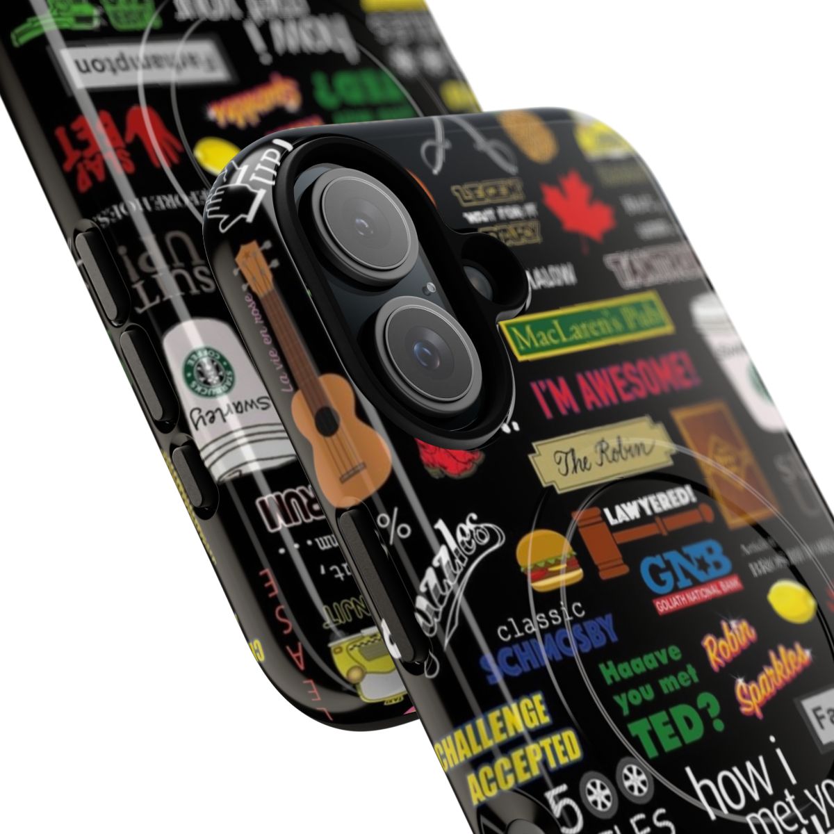 HIMYM-Inspired TV Show Collage Magnetic Tough Phone Case - Detail