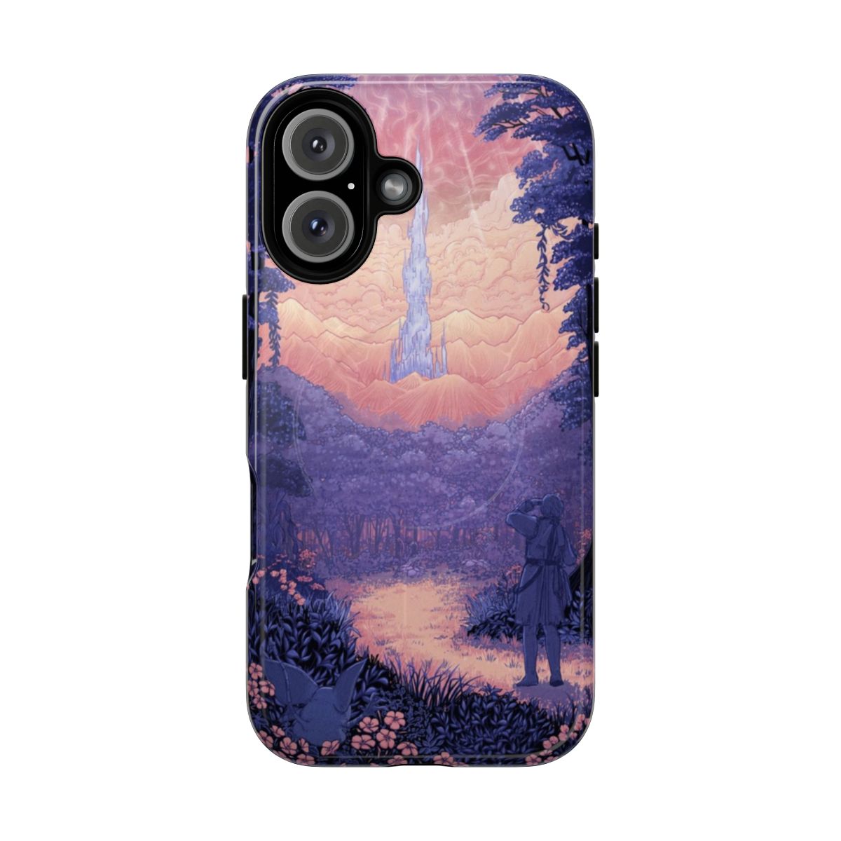 Magnetic tough phone case featuring a design inspired by the Lakeland region from Final Fantasy XIV: Shadowbringers