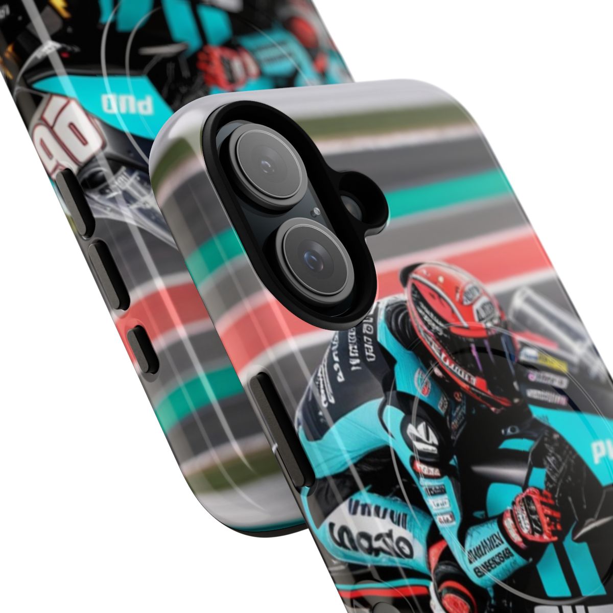 Protective motogp quartararo magnetic phone case - Detail