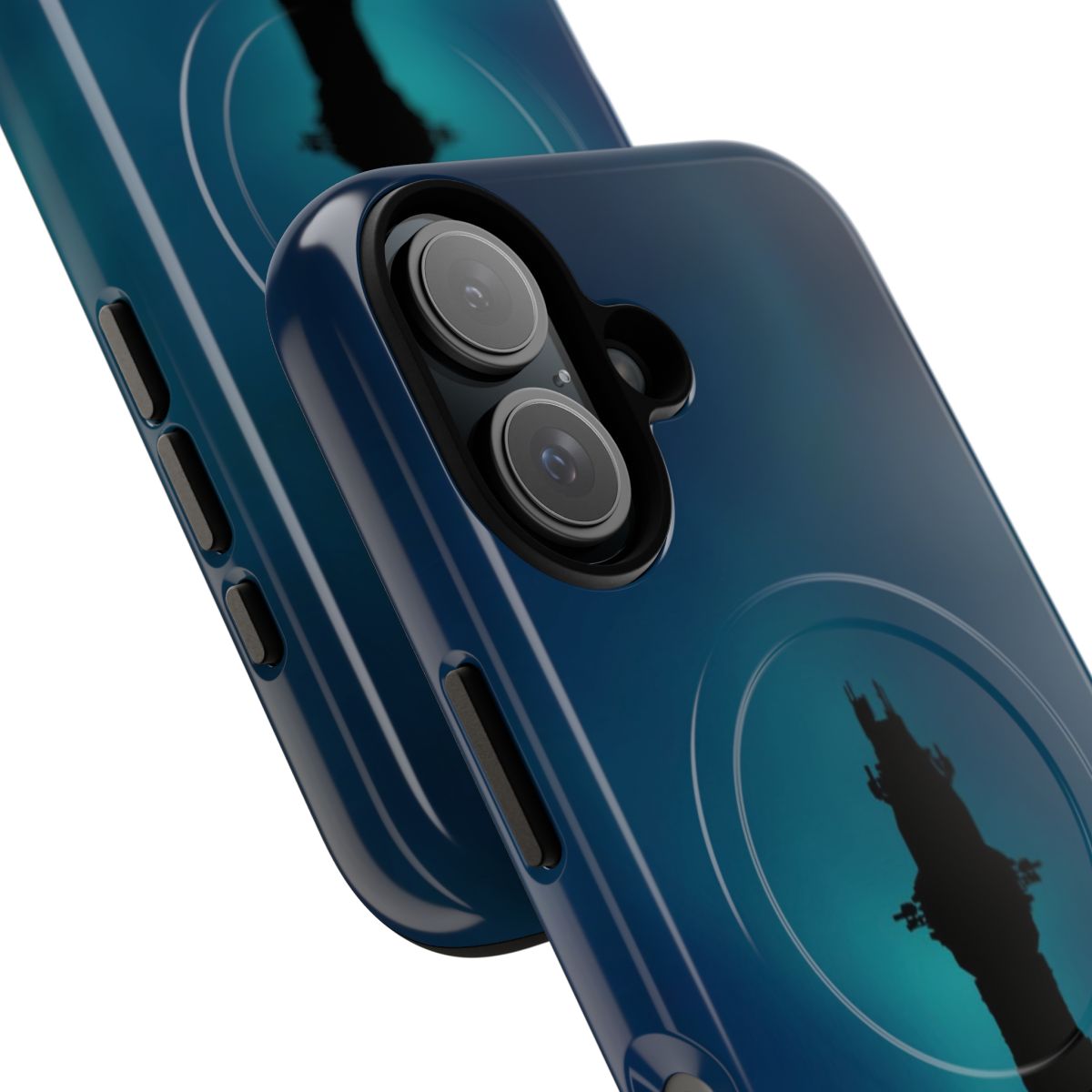 Rocinante silhouette design on a tough phone case for The Expanse fans - Detail