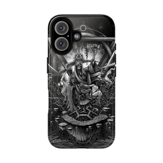 Grim Reaper dark gothic phone case with occult and supernatural design