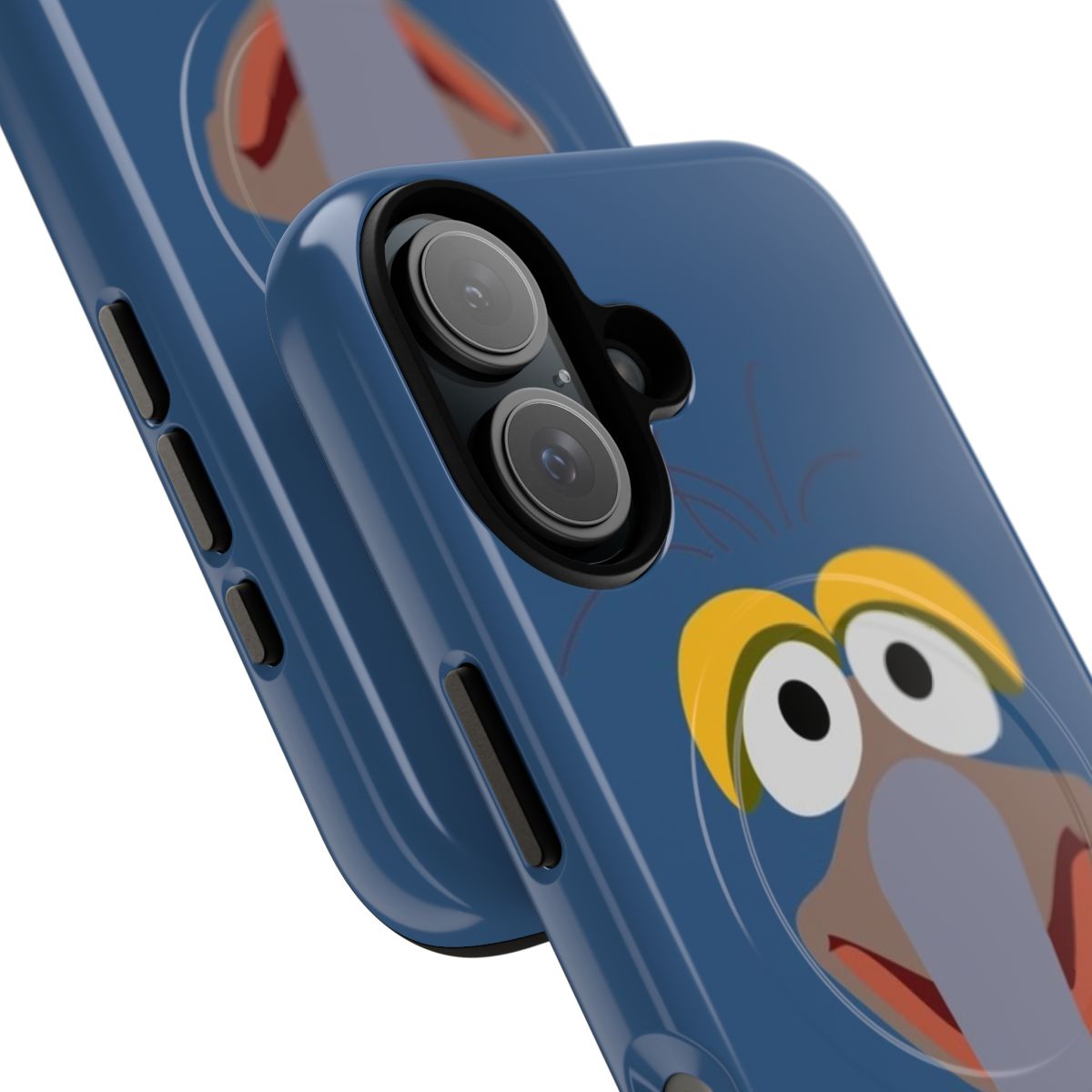 Magnetic tough phone case with a Gonzo the Great inspired design - Detail