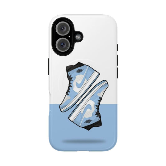 Light blue Jordan 1 magnetic tough phone case