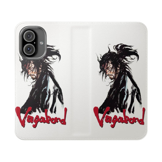 Flip cover phone case with Japanese art and anime-inspired design