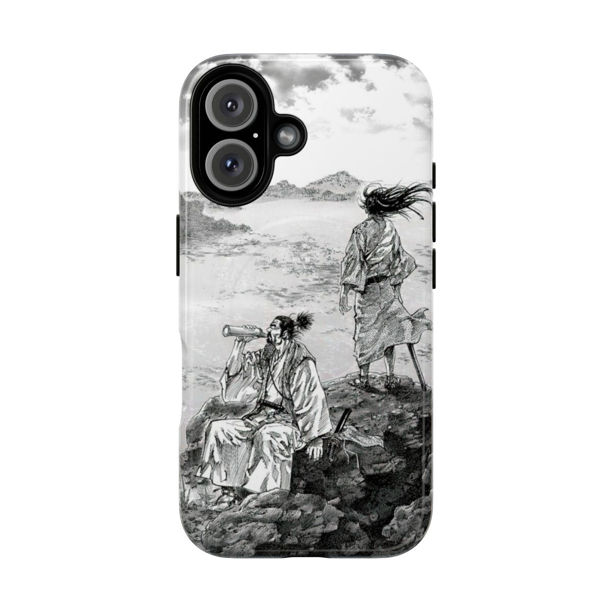 Magnetic tough phone cases featuring anime and samurai designs