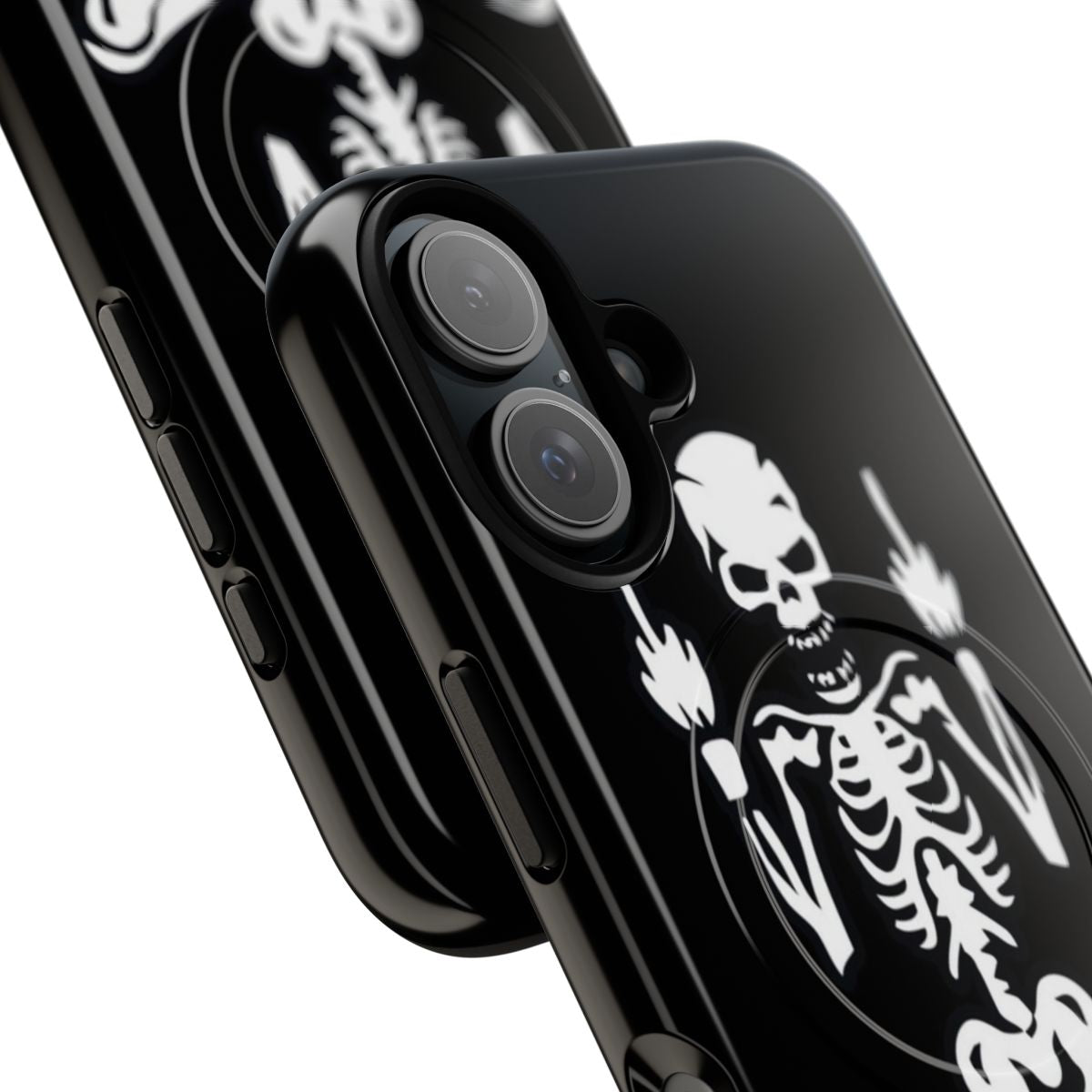 Skull Skeleton Magnetic Tough Phone Case for Music Fans - Detail