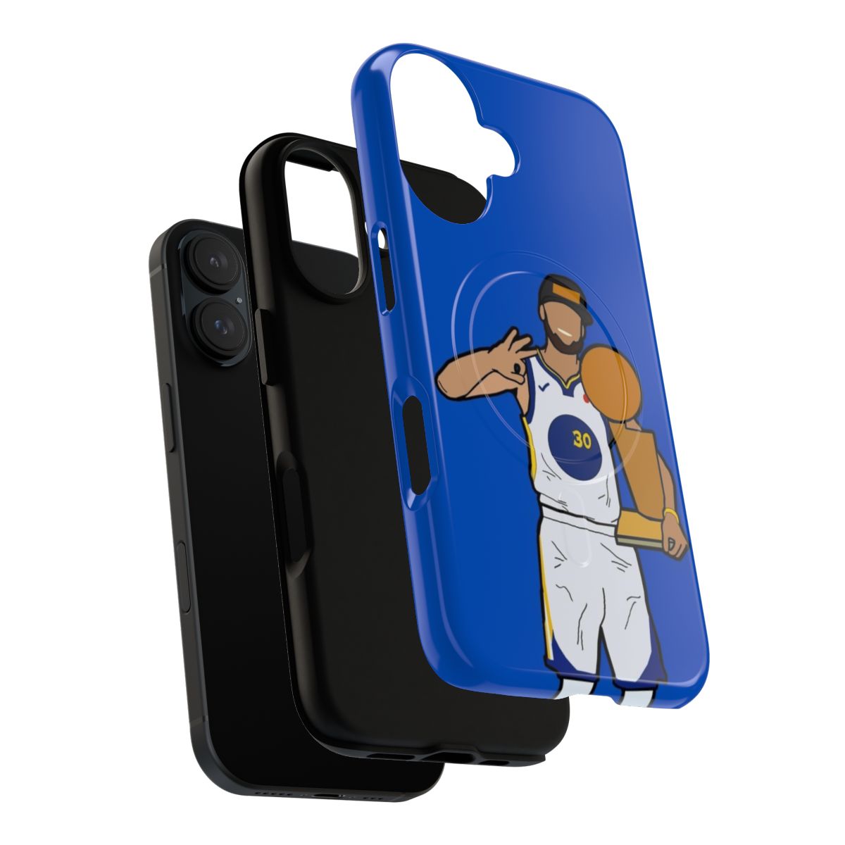 Golden State Warriors Magnetic Tough Phone Case featuring Steph Curry - Layers