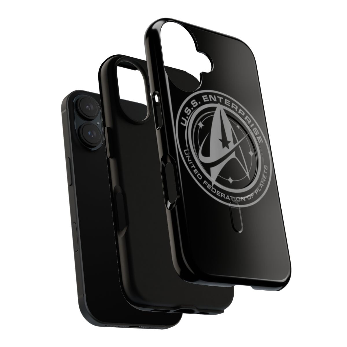 Magnetic tough phone case with Star Trek-inspired design - Layers