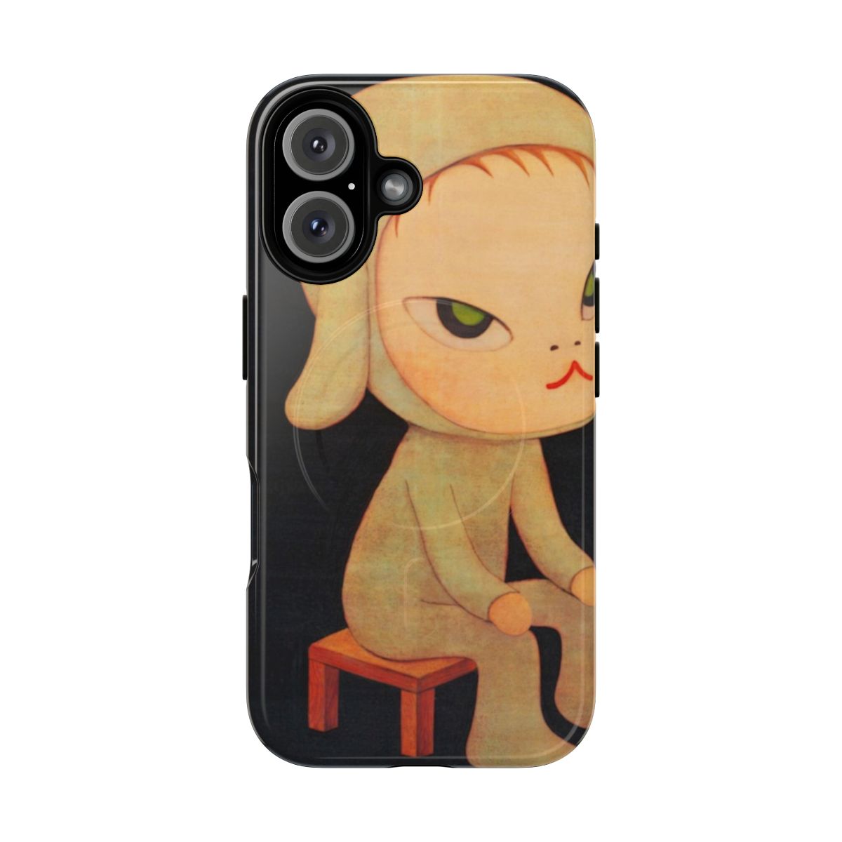 Nara Yoshimoto inspired artistic magnetic phone case featuring vibrant Japanese pop art designs.