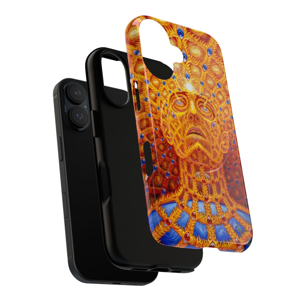 Magnetic tough phone case with surreal and visionary artwork design - Layers