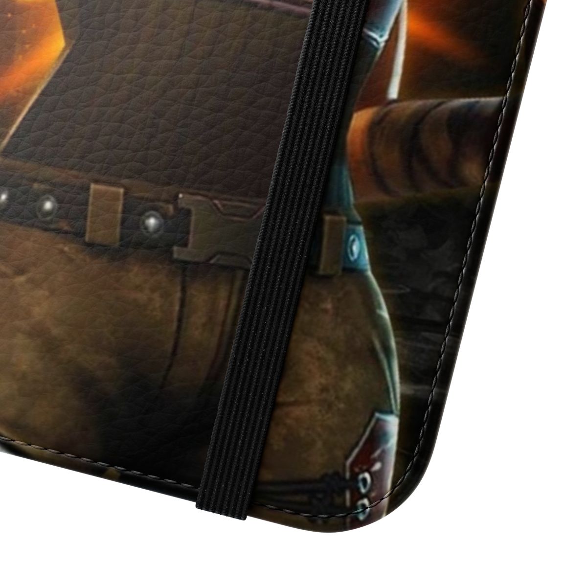 Renegade Raider-inspired flip phone case with premium protection - Close Up