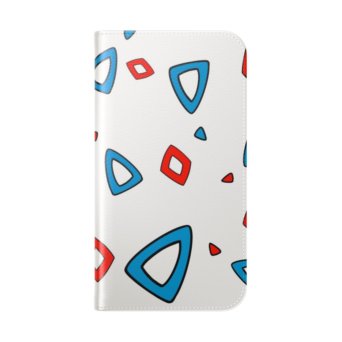 Togepi-inspired flip cover phone case with a whimsical design - Folded Back