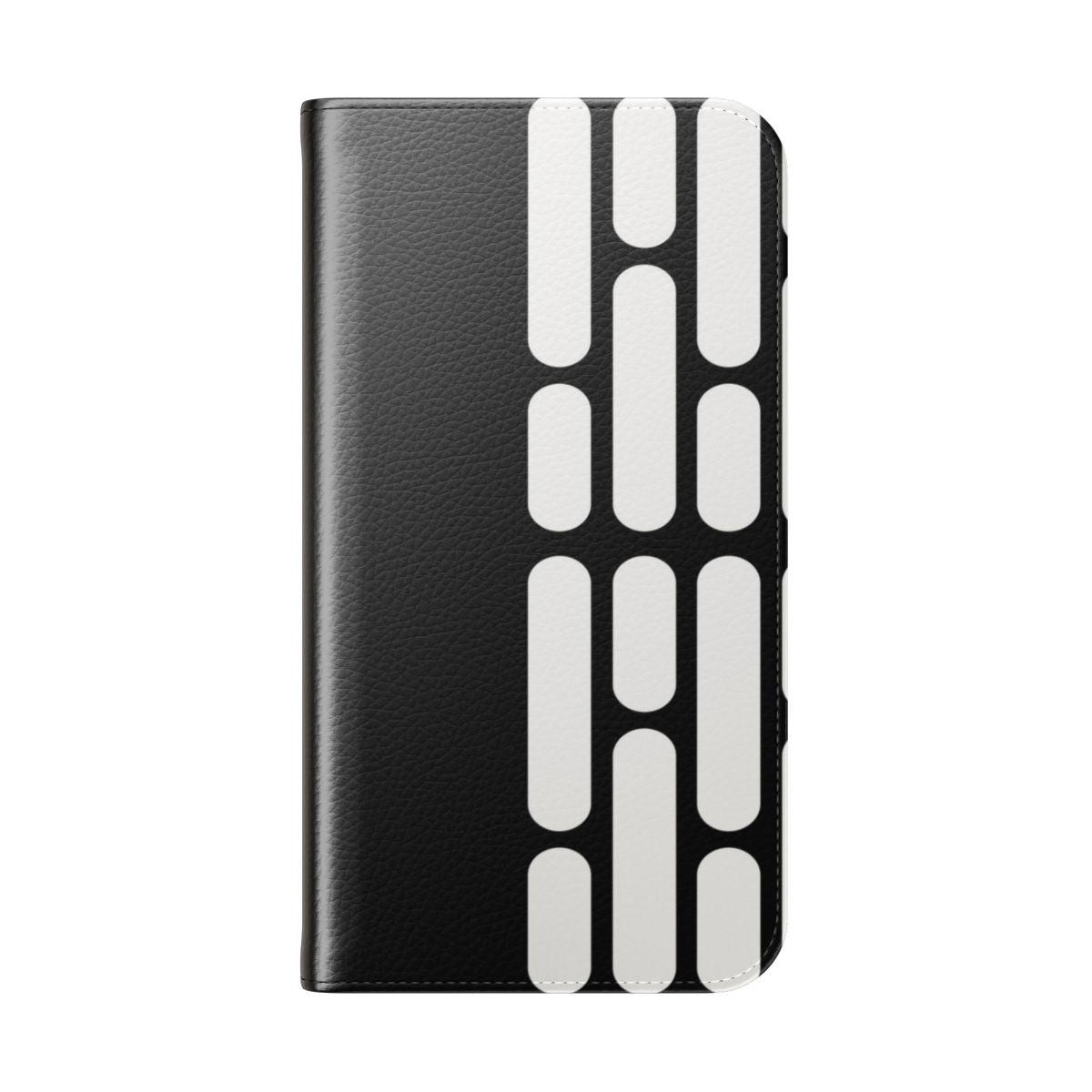 Sci-Fi Inspired Flip Cover Phone Case with Star Wars-Themed Design - Folded Back