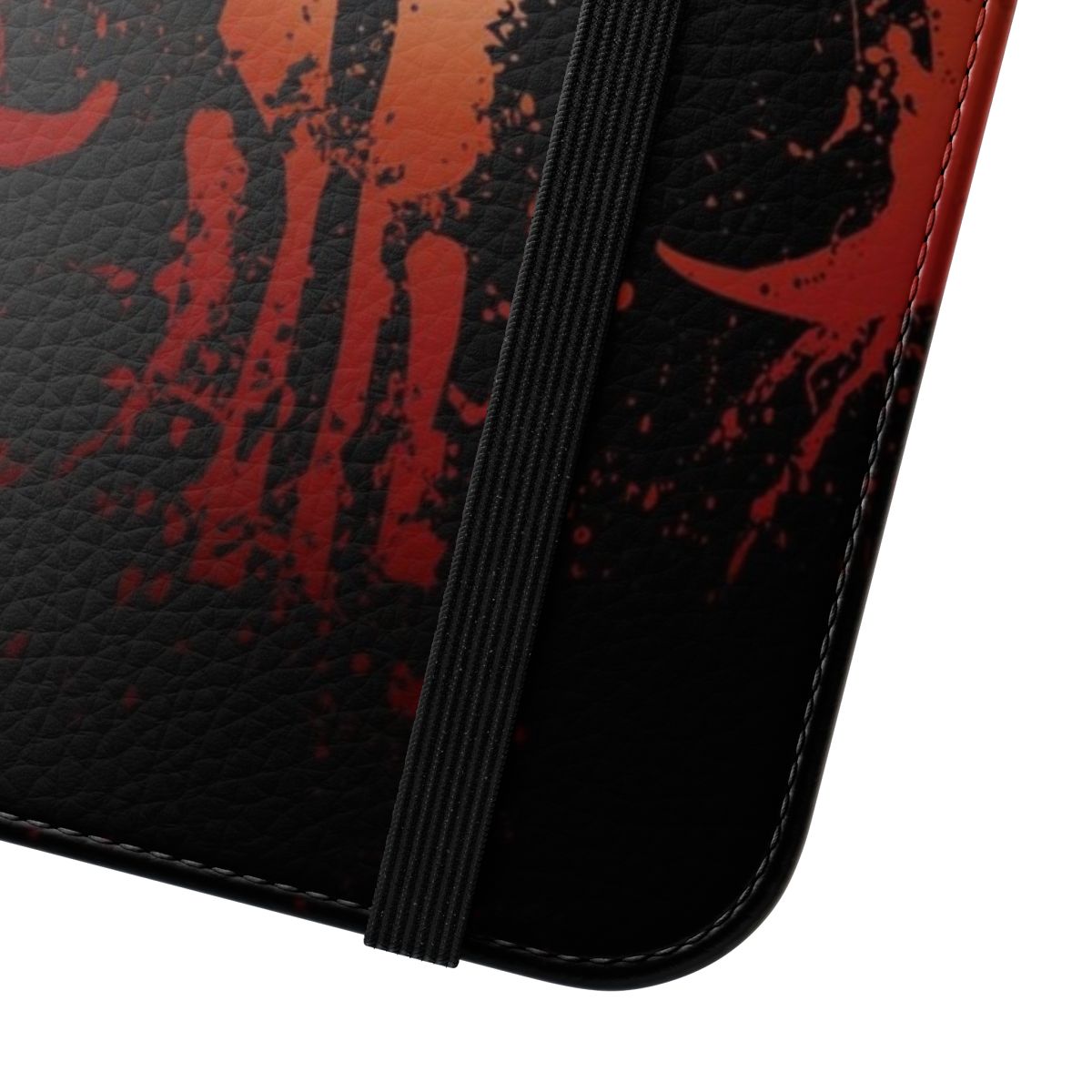 Mandalorian-inspired mythosaur skull flip phone case cover - Close Up