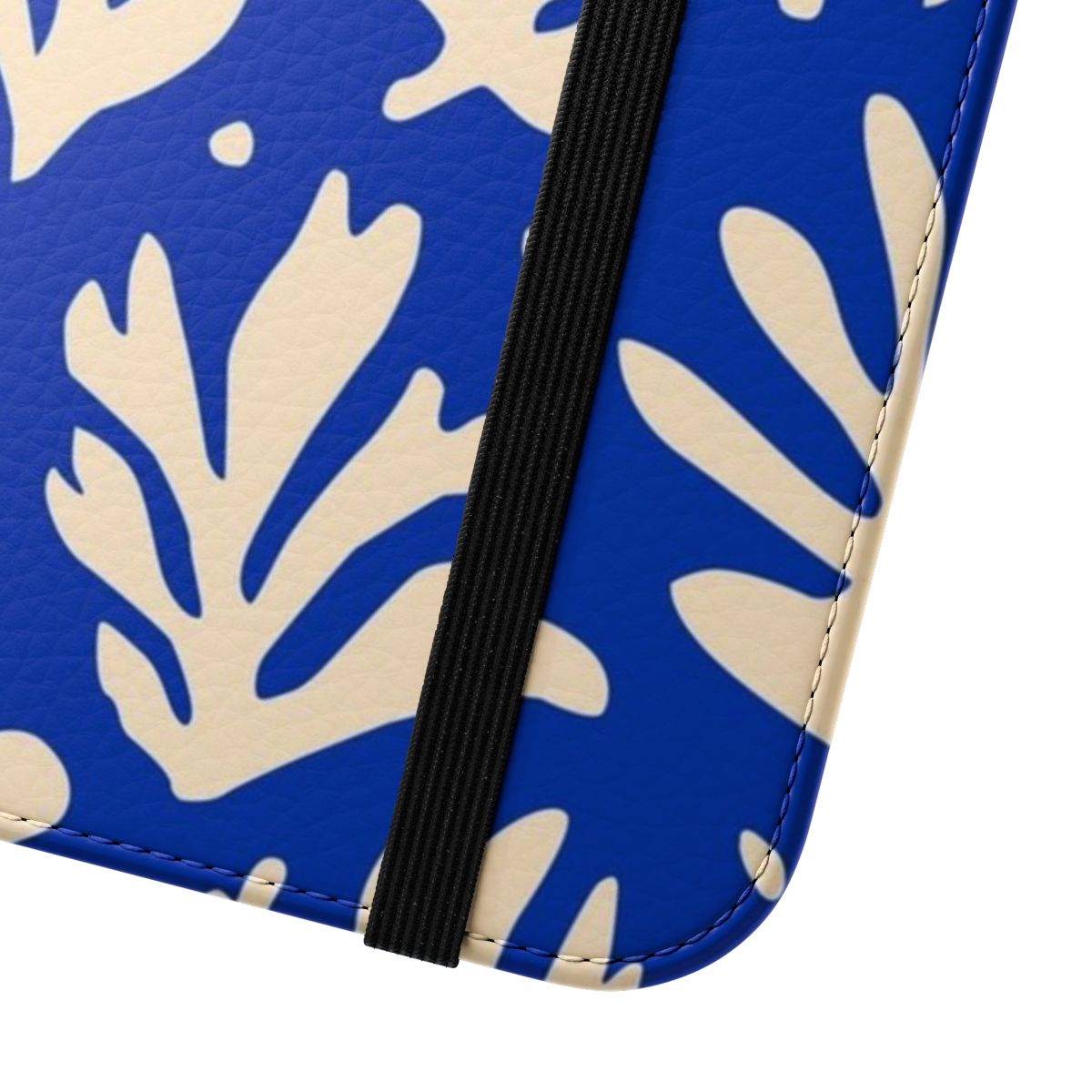 Leaves pattern phone case design inspired by the artwork of Henri Matisse - Close Up