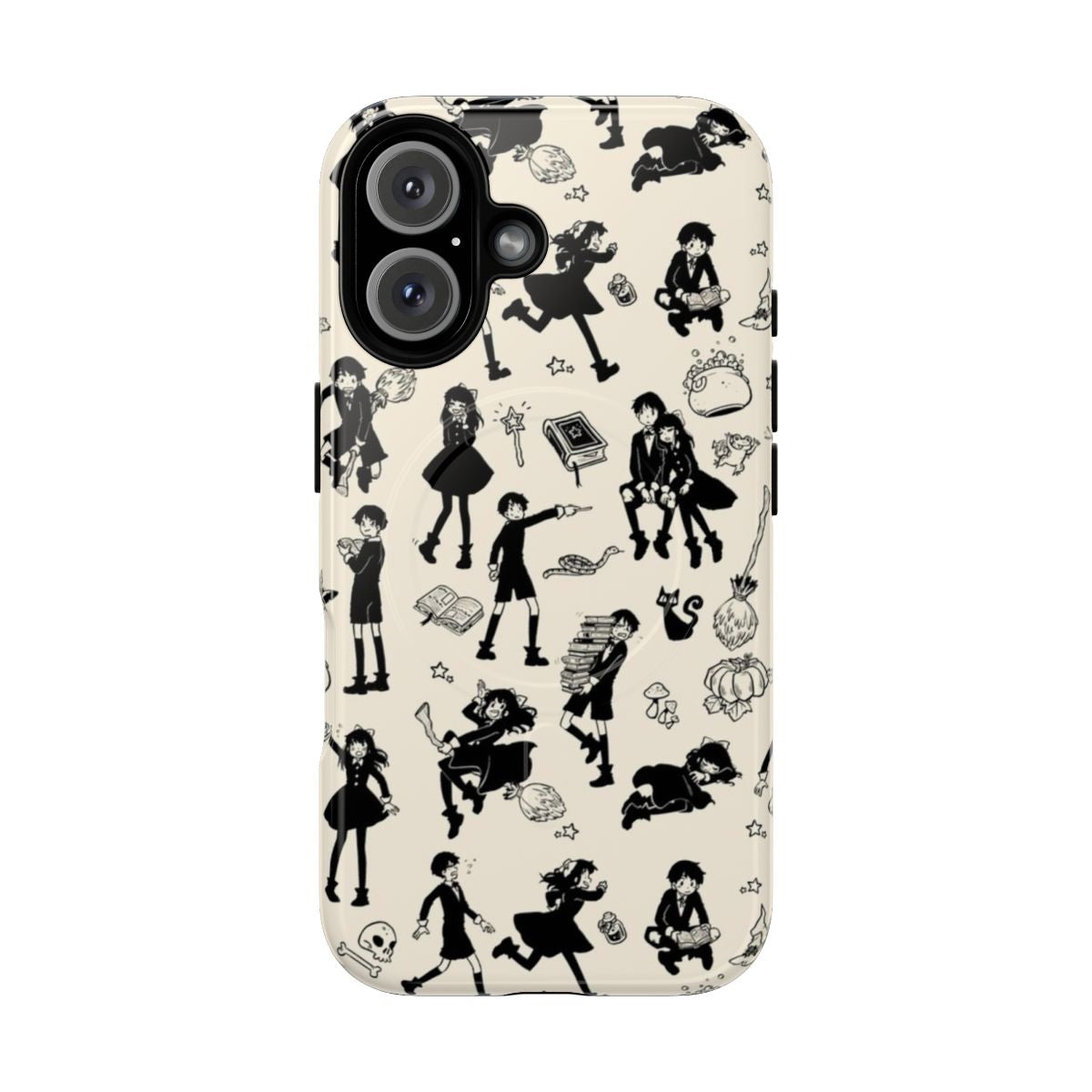 Enchanting magnetic tough phone cases with witchy graphics and designs