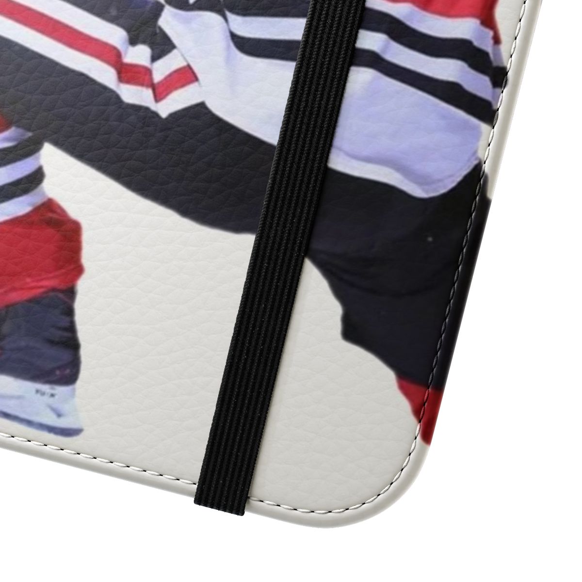 A sleek and durable phone case featuring a Patrick Kane-inspired design for hockey fans. - Close Up