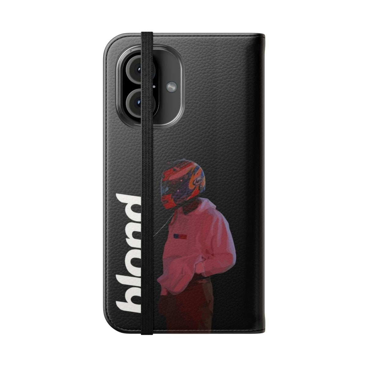 A sleek and stylish phone case featuring a Blonde-inspired design, perfect for Frank Ocean fans. - Folded Front