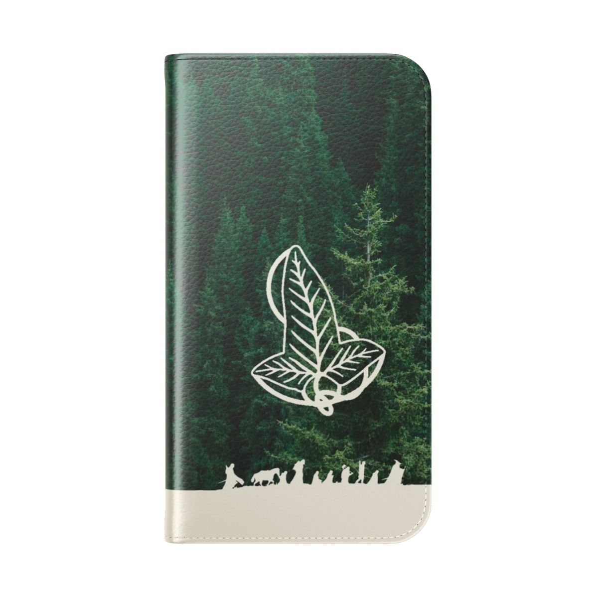 Enchanting phone case featuring Lord of the Rings inspired design - Folded Back