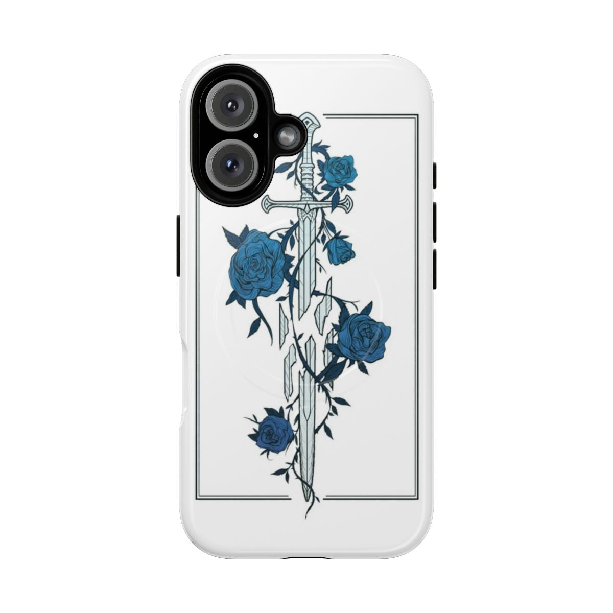 Artistic phone case design featuring the broken sword of Narsil from the Lord of the Rings universe