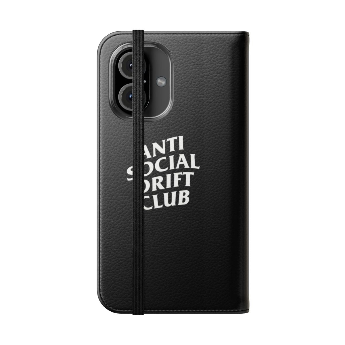 Anti Social Drift Club Flip Cover Phone Case - Folded Front