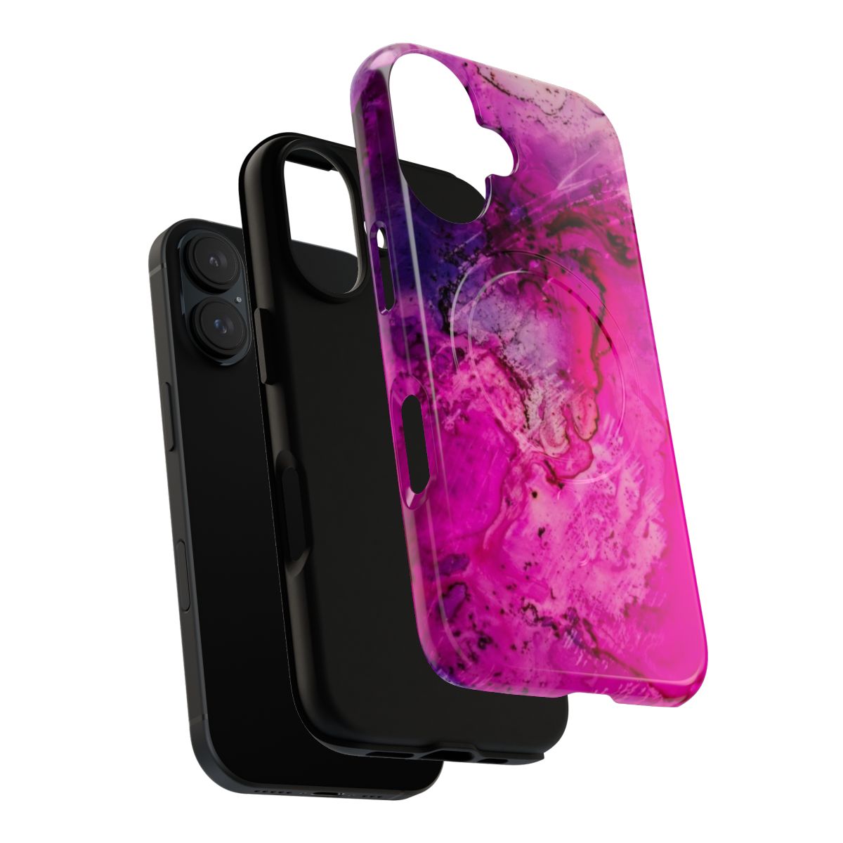 Abstract, grunge, and modern art-inspired scratch-resistant phone case - Layers