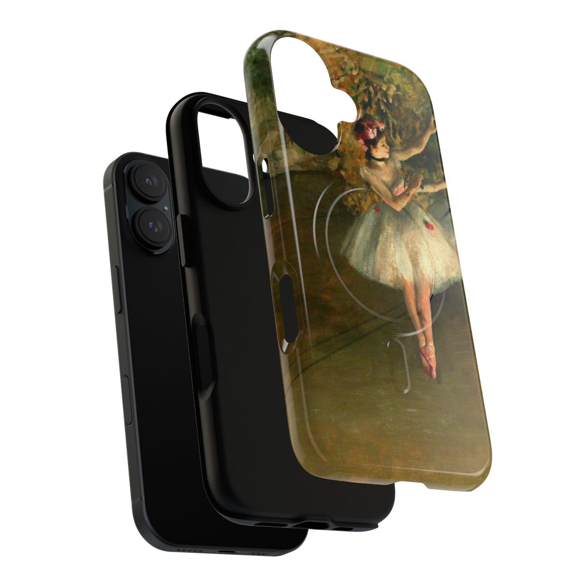 Artistic phone case featuring Degas' famous ballet dancers painting - Layers