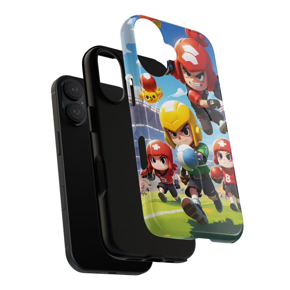 Brawl Stars-themed phone, tablet, and laptop case with astroturf football game inspired design - Layers