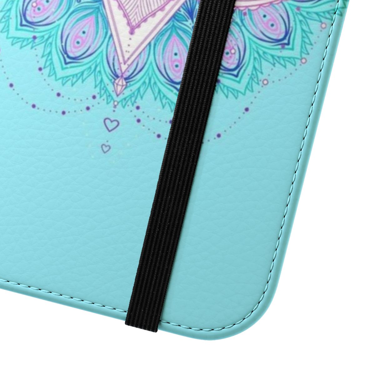 Colorful lotus flower phone case with a vibrant floral design - Close Up