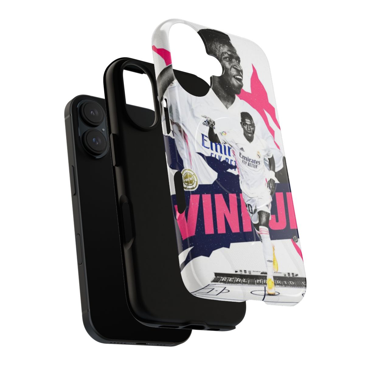 Vinicius Jr. inspired magnetic tough phone case with sports fan art design - Layers