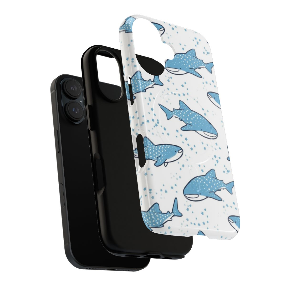 Starry Whale Shark Magnetic Tough Phone Case - Layers