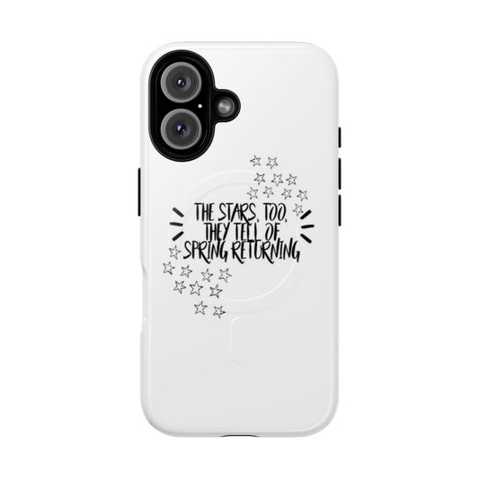 Magnetic tough phone case featuring the cast and themes of the musical Spring Awakening.