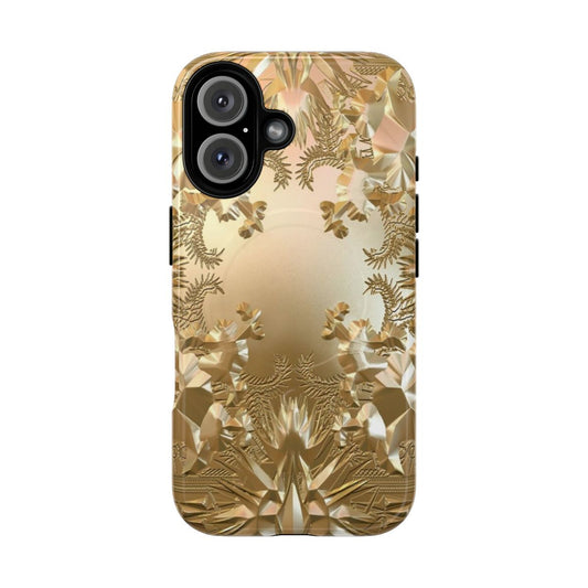 Magnetic tough phone case with watch the throne, rap, and hip hop inspired design