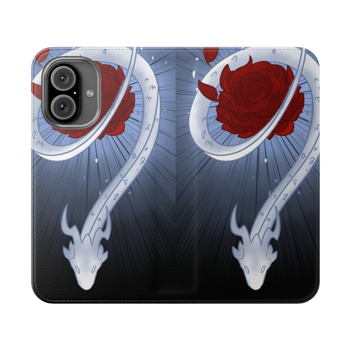 Lindworm fantasy art illustration on a flip cover phone case