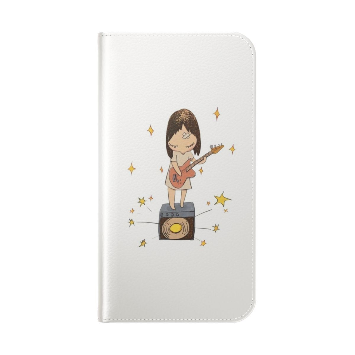 Yoshitomo Nara-inspired flip cover phone case featuring the artist's iconic artworks - Folded Back