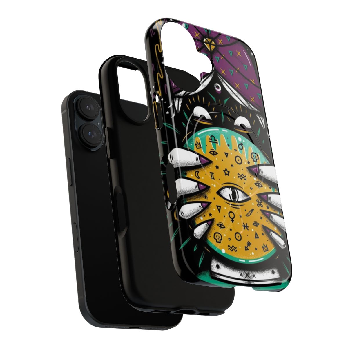 Mystical fortune teller-themed phone case with crystal ball design - Layers