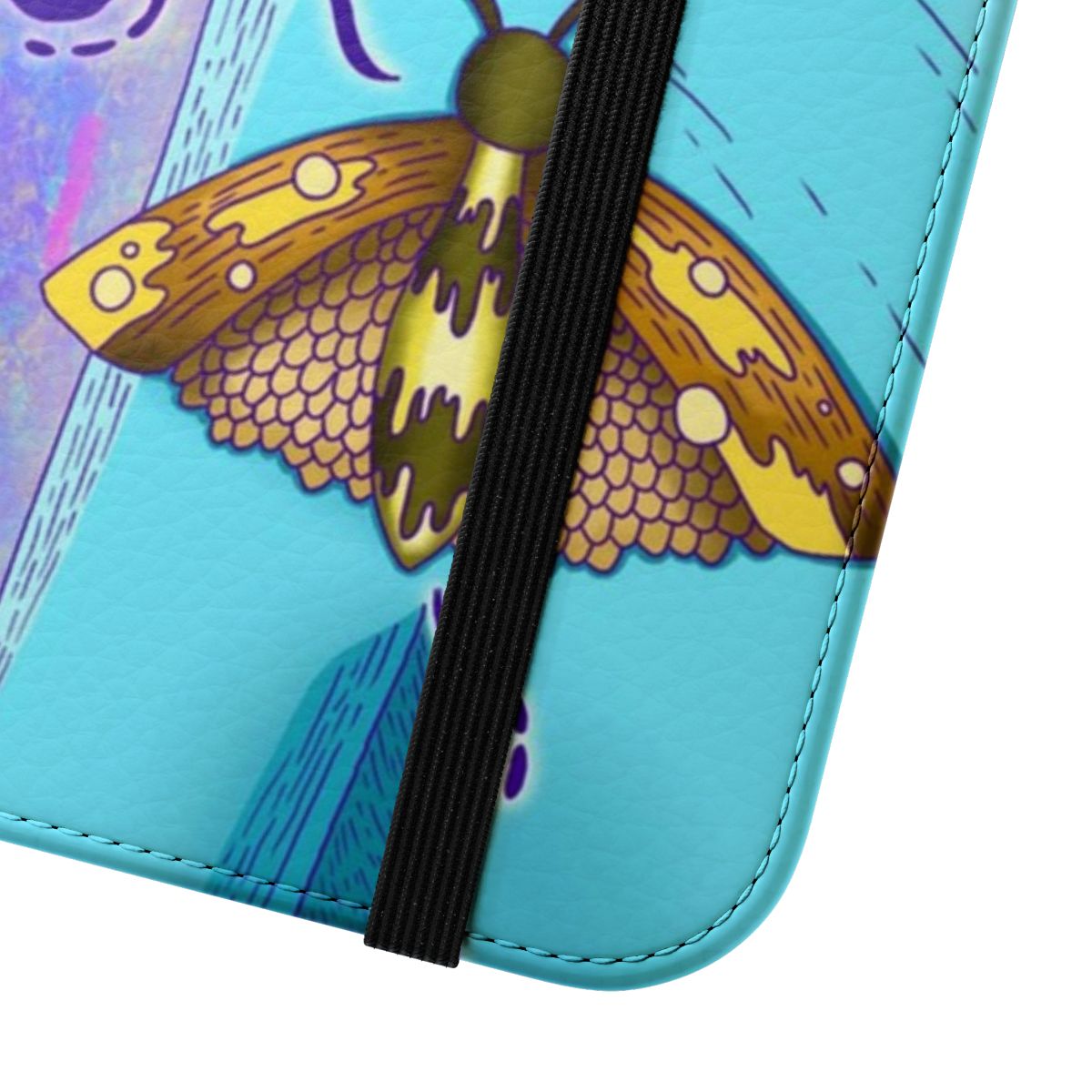 Psychedelic trippy alien butterfly phone case - Close Up